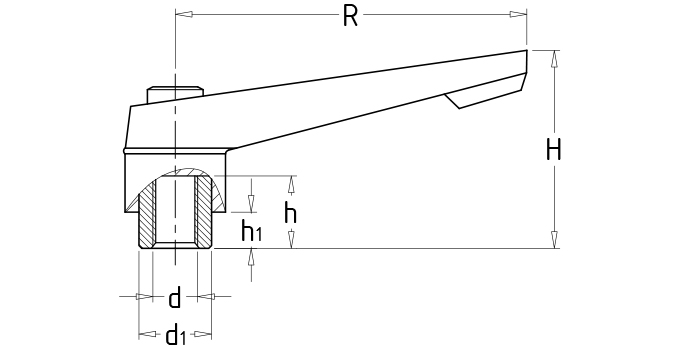 可調(diào)位緊定手柄