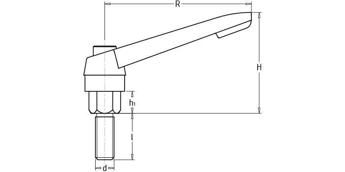 可調(diào)位緊定手柄