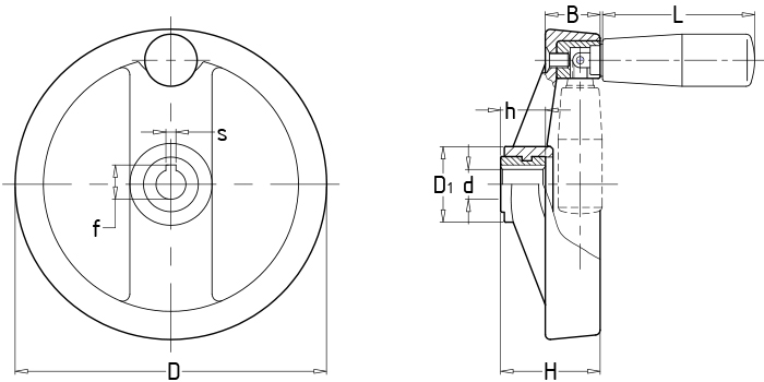 可折雙幅條手輪